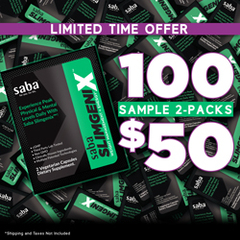 Saba SlimGenix 2-Pack Special - 100 2-packs for $50.00 -LIMITED TIME OFFER
