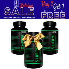 Saba SHAPE - Buy TWO Get ONE Free - HOLIDAY SPECIAL