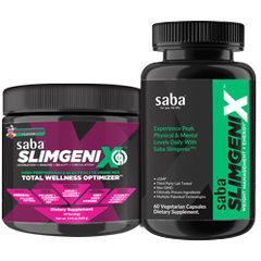 One Saba SlimGenix IQ Canister & One Saba SlimGenix Energy & Weight Loss Canister COMBO