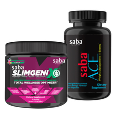 Saba ACE & IQ Combo Kit - Saba ACE - One 60-count bottle and Saba IQ -One 30-serving canister.