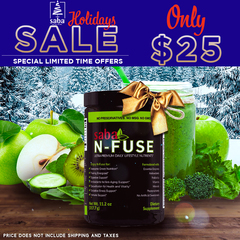 Saba N-Fuse -Over 50 Fruits & Veggies + Enzymes + Pre & Probiotics +Phytonutrients + Ancient Super Foods +Antioxidants - SPECIAL 