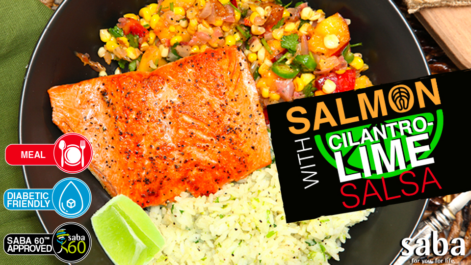 03  salmon with cilantro lime salsa top